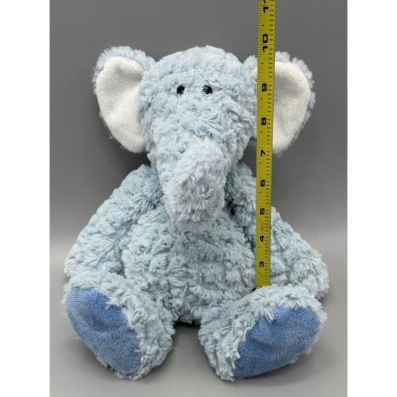 Demdaco Nat & Jules Blue Elephant Plush 12” Soft Stuffed Animal - Picture 2 of 9